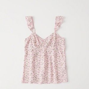 Abercrombie pink floral cami top - Medium